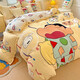 Crayon Shin-chan cartoon cute milk velvet four-piece winter thickened quilt cover sheet student dormitory three-piece set Sleepy Shin-chan-velvet 1.8m fitted sheet style four-piece quilt cover 200*230cm