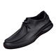 SaTCHI [the first choice for men with temperament] Single-layer leather shoes breathable soft leather business casual leather shoes men's genuine leather head layer cowhide black_9912 37_This shoe is one size larger