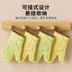 Anti-scalding gloves, insulated and thickened silicone kitchen oven special baking, high temperature resistant, non-slip, anti-heat, microwave oven baking, kitten-green grass 2 pieces