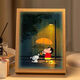 Wei Ci Crayon Shin-chan Night Light Painting Living Room Bedroom Decoration Painting Crayon Shin-chan Painting Lamp Gift Ornaments for Friends Crayon Shin-chan Night Light Painting in the Rain 8-inch Three-Color Plug-in Model 16.5*21.5cm