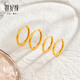 Century Yuan Perfect Gold Ring 18K Gold Earrings as Birthday Gift for My Girlfriend Large Gold Weight 1.11-1.13g