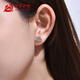 Yuanyang Jinlou PT950 platinum small sugar cube earrings platinum fashion earrings earrings holiday birthday gift for girlfriend and wife about 2.5g