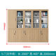 Yusenyi file cabinet wooden file cabinet information cabinet storage cabinet bookcase glass lockable office cabinet color five-door bookcase package delivery