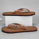 Slippers Men's Summer 2025 Nuevo moderno de moda informal sin deslizamiento Flip resistentes a la ropa en el exterior con sandalias de playa de suela gruesa Khaki 43