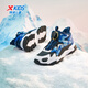 XTEP Children's Shoes Lingfeng 2.0 Winter Velvet Cotton Shoes Boys Campus Warm Sports Shoes Black/Dark Blue 37