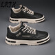 LRTH height-enhancing shoes for men in summer and autumn new leather trendy sports shoes for men comfort shoes breathable men's shoes invisible inner height increase beige (8cm in height) 40 [Mesh style needs to be heightened to contact customer service]