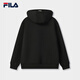 Официальная пара FILA вязаная куртка с капюшоном 2025 Зимние повседневное плюшевое плюшевое топ