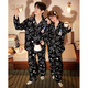 Gongdie Light and Soft Disney Mickey Couple Pajamas Women's Spring and Autumn Long Sleeve Unisex Home Clothes Set