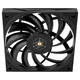利民（Thermalright）TL-C12015 12cm薄款机箱散热风扇 15mm风扇 4PIN PWM 1500 转速 S-FDB V2轴承 TL-H12015B黑色薄扇【盒装】