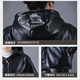 Jinghe waterproof leather work clothes suit for men and women, slaughterhouse oil-proof pu leather coveralls, car wash, electric motorcycle labor protection leather pants, single leather top + leather pants (suit) 3XL size (suitable for 140-150 Jin Jin equals 0.5 kg)