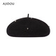 Ajidou's birthday gift Ajidou Wheat Field Melody Series Beret Women's Elegant Hat Goddess Accessories Spring and Summer Dark Brown One Size 55-57cm