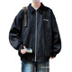 
HUALIN FASHION jacket men's spring and autumn 2025 trendy jacket casual workwear young and handsome thin top K15832 white gray M