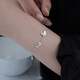 VSK Fat Donglai quality platinum ring Pt950 platinum butterfly bracelet women's light luxury niche design platinum shell butterfly bracelet