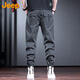 Jeep (JEEP) overalls men's casual pants leggings pants autumn and winter trendy loose long pants men gray XL