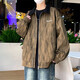 
ROMON jacket men's spring and autumn 2025 new jacket trendy brand thin tops for teenagers and handsome casual workwear jacket K15832 white gray M