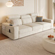Dudumeijia Multifunktional einstellbares Wohnzimmer 2025 Neues Baumwoll-Leinensofa Kleine Wohnung Demontage und Waschleistung Chenille Sofa 116#
