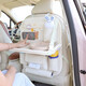 Car seat back storage bag cartoon multifunctional car folding small dining table in-car seat back hanging storage box cotton bear - foldable dining table + trash can