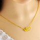 Yongsi clavicle chain plated with 18K gold Nordic gold love necklace gift non-fading ladies imitation gold light luxury original