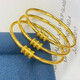Heart ancient quality 18k gold waist bracelet new 24k gold color waist bracelet for women solid 3D hard gold fashion 54 ring mouth (openable)
