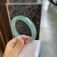Jade bracelet, ice jade bracelet, oil green ice waxy female jade bracelet, peace bracelet for mother, gift for wife, oil green bracelet, exquisite gift box, 60-61mm+ high-end gift box