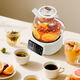 Household floral teapot all-glass constant temperature health kettle household multifunctional office boiling constant temperature thickened high borosilicate glass kettle floral teapot stew new 1.5L 1.5L touch temperature adjustment + intelligent appointment timer