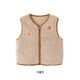 YEEHOO children's vest, autumn and winter warm fleece vest for boys and girls, medium and large children's outer vest jacket
