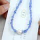 Jacaranda original niche tanzanite conformable atmosphere necklace high-end cool feeling clavicle chain necklace