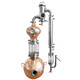 Rear-mounted Jinlan copper gourd wine distiller laboratory essential oil hydrosol purification small 15 liter whiskey Rear-mounted Jinlan stainless steel wine outlet