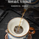 ROWILUX tea set complete set of high-end blue and white porcelain gift box 2025 new light luxury Ru kiln Kung Fu teapot tea cup ceramic lid bowl Huang Ru kiln flowers 10 pieces