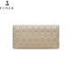 Golden Fox (Foxer) Cowide Damen Brieftasche große Kapazität Langkartentasche Geld Kicker