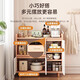 Solid wood sideboard storage cabinet household dining table low cabinet widening living room wall integrated storage storage cabinet tea cabinet solid wood ecological board log color 140cm