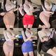 Sexy lingerie sexy female secretary thin shiny silky hip-covering short skirt black silk nightclub hot transparent sm hip skirt 641 white top 33 red thong one size fits all
