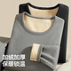 Heilan House Thermal Underwear Men's Autumn Clothes and Autumn Pants Men's 100% Cotton Antibacterial and Anti-mite Autumn and Winter Underwear Round Neck Warm Set 350g Polar Fleece Plus Velvet Thickened Set - Black XL /175 (Weight 130-150Jin Jin is equal to 0.5 kg)