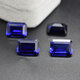 Qianjun 2025 new quality tanzanite sapphire loose stone rectangular blue main stone Sri Lanka rough stone 3X5mm