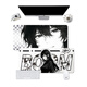 Original suitable comic mouse pad for super large men and women black and white 2D office computer desk pad customized dormitory keyboard pad 15843 [thickened edge, skin-friendly and smooth] 900x400mm x 2mm