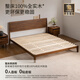 Continue writing Black Walnut Solid Wood Bed Simple Small Household Bedroom 1.5X2 Meter Furniture Single and Double Stable Bed Pro-J