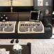 Love Life Cartoon Style Split Sofa Cushion Single Seat Cushion High-end Non-slip Anti-Cat Claw Cover Cloth 70*70cm Corgi