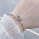 Beijing Gold Trading Center Co., Ltd. platinum bracelet for women pt950 two generations of joyful Di beads platinum bracelet birthday and Valentine's Day gift for girlfriend and wife, about 8.22g