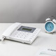 
()Land-mounted telephone home wired landline office business telephone with rope 13560 black bevel screen-can be connected to the extension