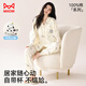 
Cat men women's pajamas spring and autumn 2025 new long-sleeved cartoon star puppy print cute home clothes beige L