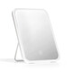 LED makeup mirror with light fill-in female folding Internet celebrity student ins style small mirror dormitory desktop portable makeup mirror square 10.8-inch beauty mirror white + smart touch + three-tone lighting