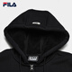 Официальная пара FILA вязаная куртка с капюшоном 2025 Зимние повседневное плюшевое плюшевое топ