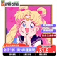 Kazuo cute cartoon Sailor Moon digital oil painting DIY children's hand-painted acrylic oil painting bedroom hanging painting SJ16852 30*30cm solid wood inner frame + brush paint