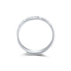 Mengjinyuan Platinum Ring PT950 Crushed Ice Ring Couple Ring Opening Adjustable Send Girlfriend Birthday Gift