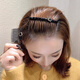 Tang Funi Internet celebrity bangs forehead broken hair hairpin organizer hairpin female head broken hair comb insert comb short hair management headdress medium black (2 pieces)