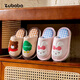 Pig Daddy Children's Cotton Slippers Girls Winter 2025 New Boys Indoor Home Non-Slip Cute Cotton Slippers for Middle and Large Children Pink Rabbit 20 Inner Length 18cm Suitable for Feet Length 17cm