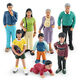 Autre poupée Modèle de personnage simulation Grands-parents et grands-parents garçons et filles ornements bébé enfants toys amérindiennes t15843 enfants et garçons 26g