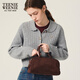 Teenie Weenie Bear Damen Four Seasons Strick-Strickjacke 2025 Herbst Neuer Mädchen-Sense-Revers-Komfort-Pullover grau S