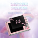 SONGDIAN Disney Strawberry Bear digital camera front and rear dual-camera student high-pixel camera vlog campus portable card machine can be transferred to mobile phone Glacier White 128G memory