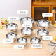 Extra thick double-layered bowl, heat-insulated and anti-scalding stainless steel bowl, household commercial-grade canteen adult instant noodle bowl, children's bowl, double-layered platinum bowl 14cm